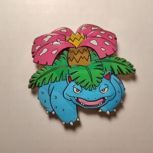 Pokemon TCG Venusaur Deluxe Enamel Pin Official Nintendo Premium XL Pin Badge